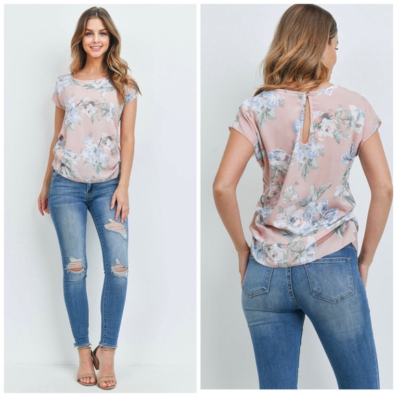 🆕Floral print shirt sleeve blouse - Picture 3 of 6